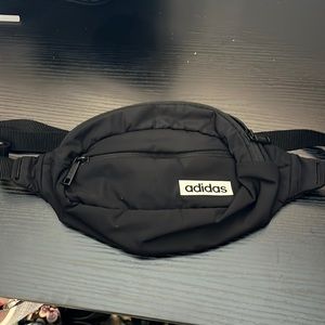 Adidas Black White Core Waist Pack Fanny Bag - like new